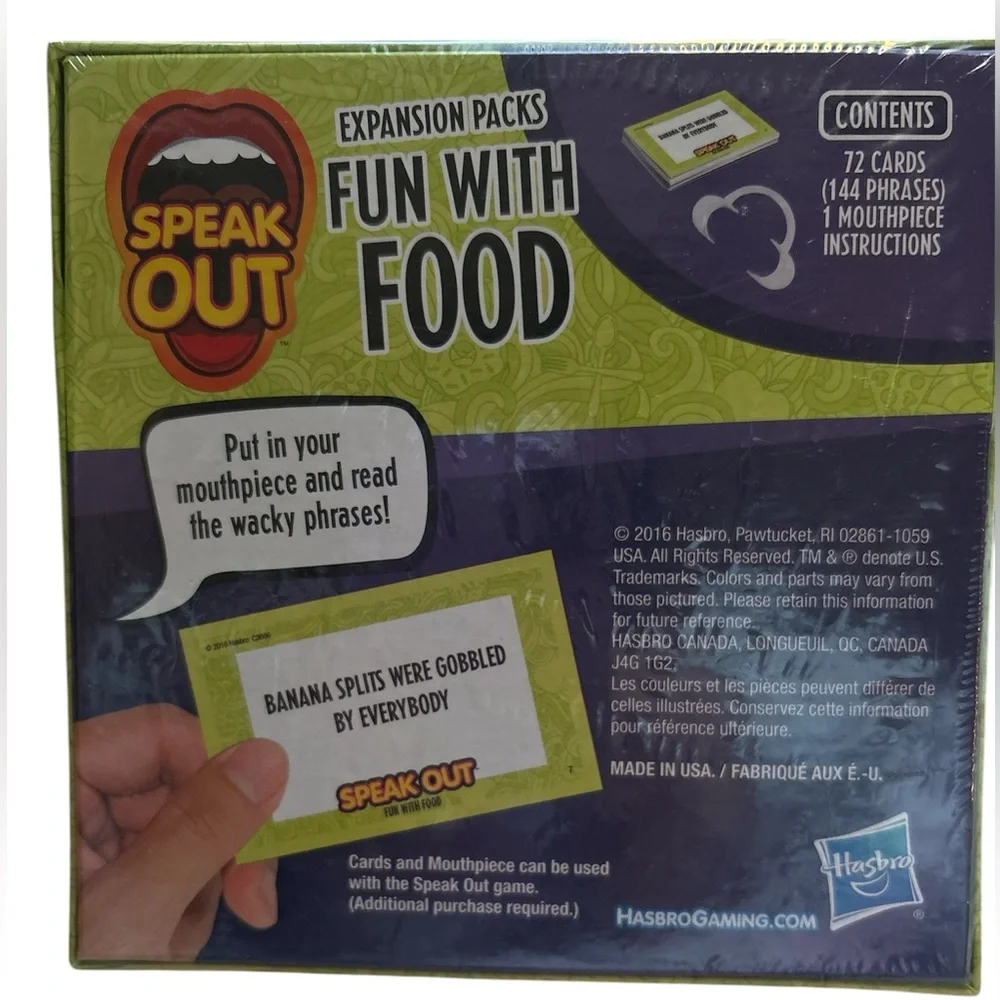 Speak Out - Kids & Parents AND Fun With Food‎ - NEW Game